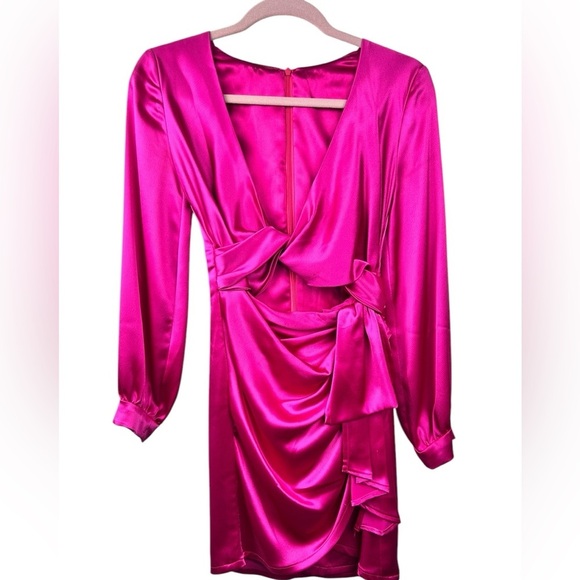 Hot Pink mini dress, bandeau top, S, custom made copy of Kylie Jenner dress Sexy - Picture 4 of 13